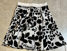 Rampage Black and White Floral Skirt - Size 5