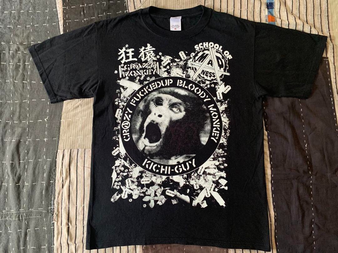 Crazy Monkey Jun Kasai Vtg T-Shirt Big Japan Pro Wrestling M size