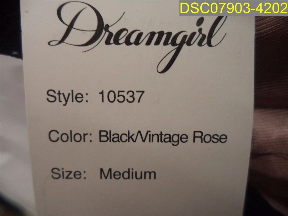 Lencería Dreamgirl Estilo 10537 Mediana Negra Vintage Rosa 888368280001 Foto 4 de 4