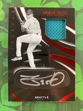 2020 Panini Immaculate Justin Dunn Monochrome Rookie Relic Auto RPA #/49 #MC-JD