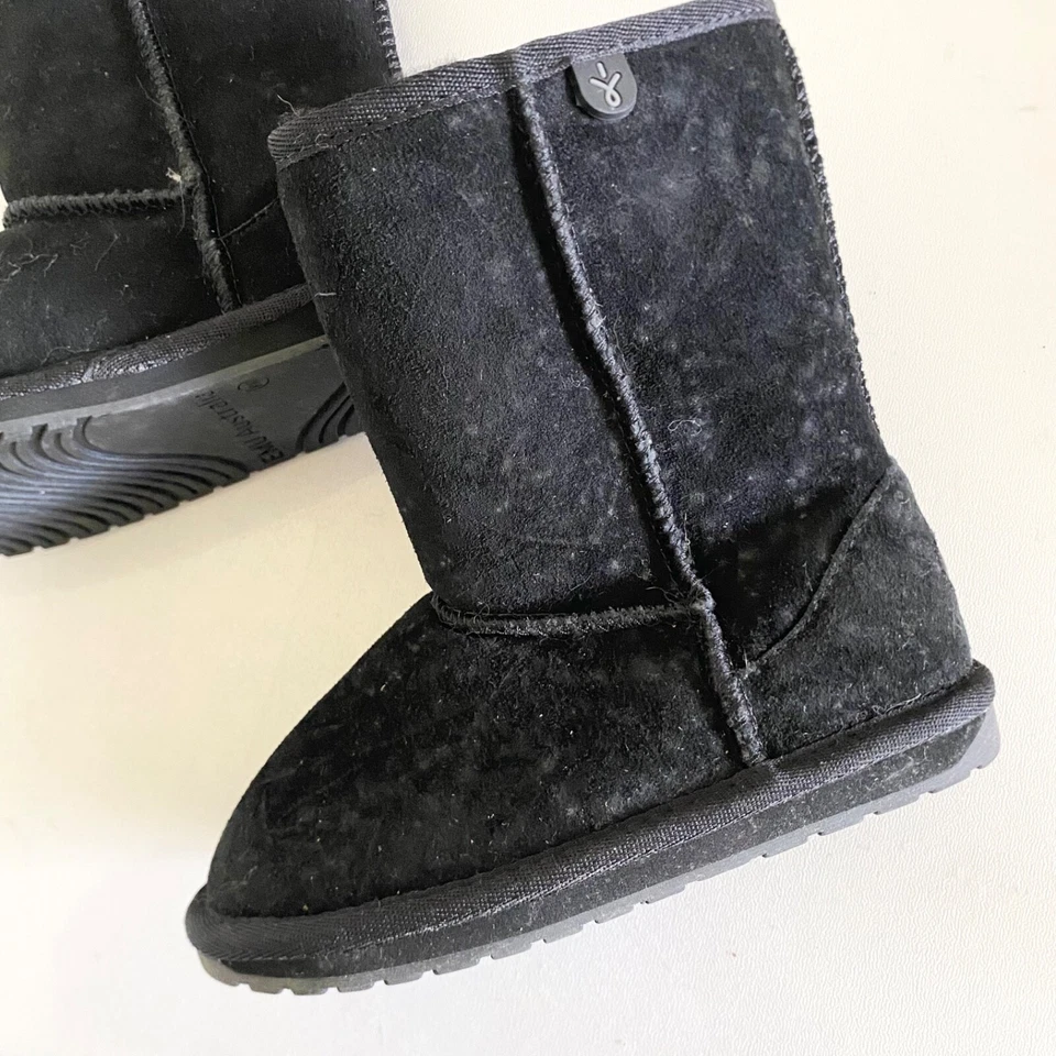 Новый EMU Австралии детский «Wallaby Lo» ботинки в черной замше размер 10 - Изображение 3 из 4