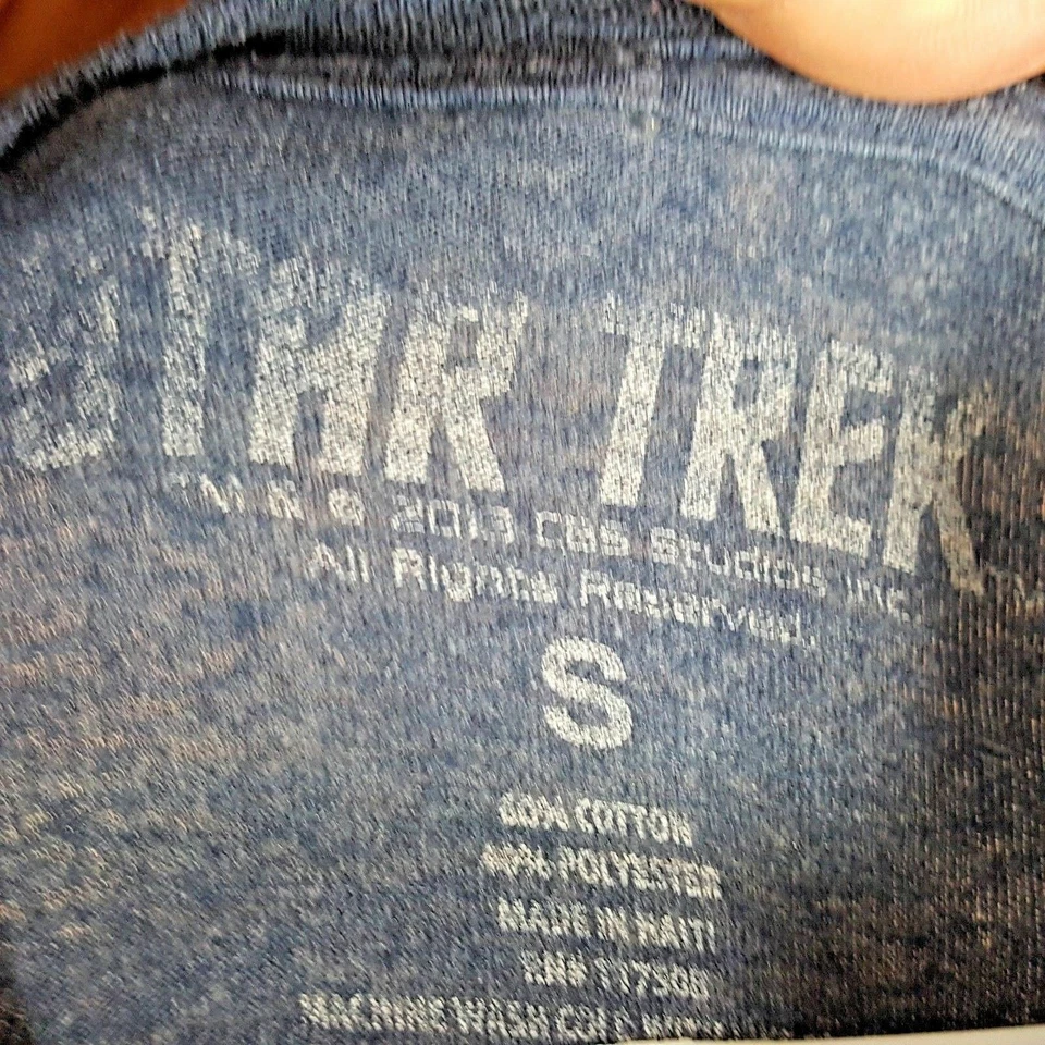 Star Trek Boys T-Shirt Many Moods Of Spock Blue Size Small I9 - Image 3 of 3