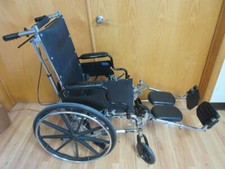 INVACARE RECLINING WHEELCHAIR 9RC 9000 XT 250 LBS MAX 24" BACK HEIGHT 16X16 SEAT