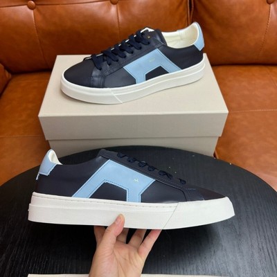 Santoni Casual shoes board toe layer comfortable men's shoes