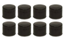 Mid-USA 87183 Set of 8 Black Oil Filters 99-17 Harley Twin Cam Repl OE 63798-99A