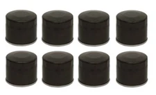Mid-USA 87183 Set of 8 Black Oil Filters 99-17 Harley Twin Cam Repl OE 63798-99A