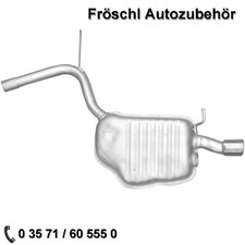 für Audi A4 1,8 T 8E2 8E5 B6 Endtopf Auspuff Auspuffanlage hinten links neu q*