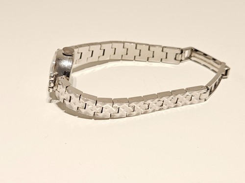 VINTAGE LUXURY WHITE GOLD PLATED SWISS LADIES WATCH "AVIA" 17J. WITH STONES - Picture 12 of 17