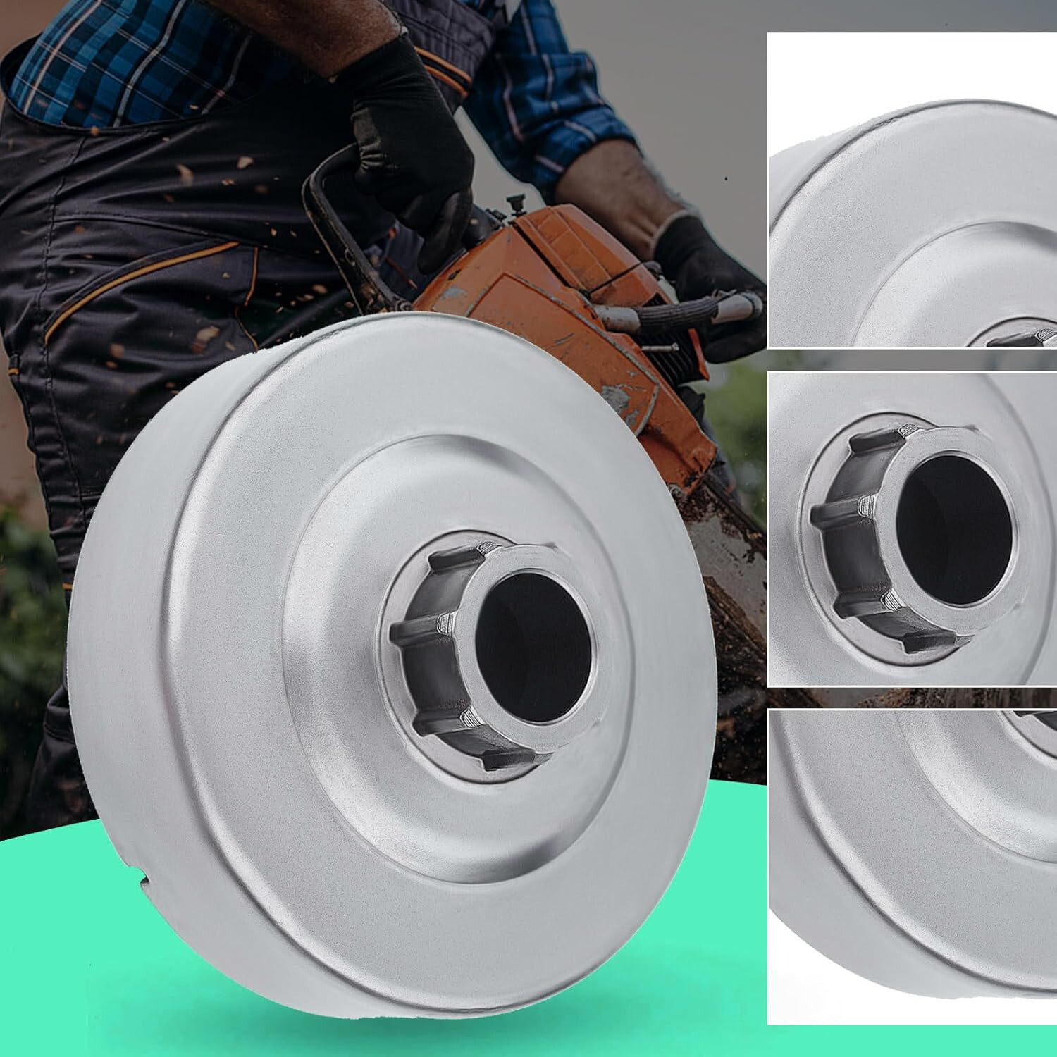 Clutch Drum Sprocket Kit for Stihl MS240 Chainsaw with Needle Bearing Washer