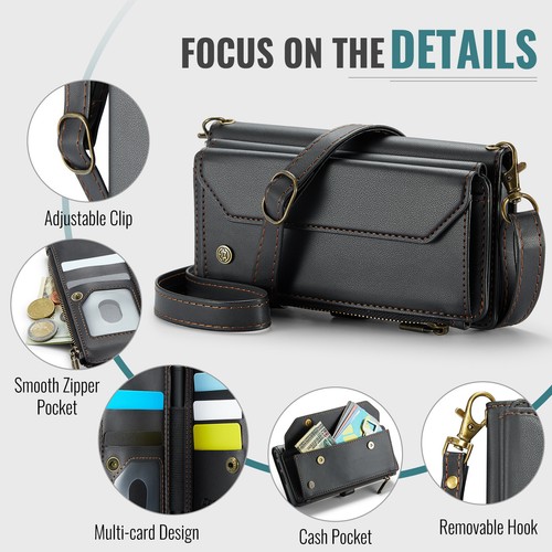 Für Samsung Galaxy Fold 7 6 PU Lederband Handgelenktasche Flip Case mit Kartenfach - Bild 45 von 49