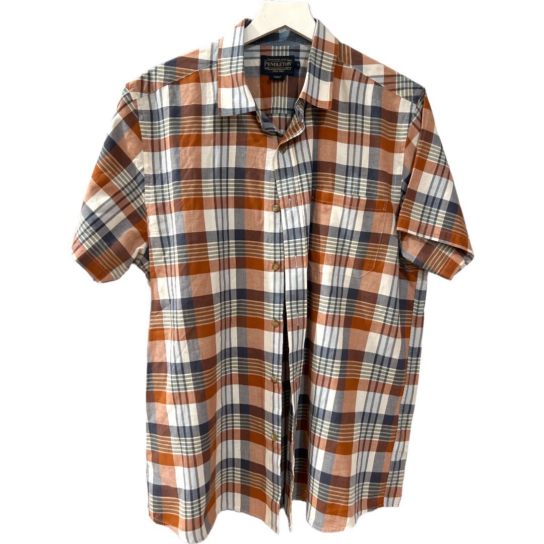 Pendleton Truman Multi Plaid Button Down Shirt Si… - image 2