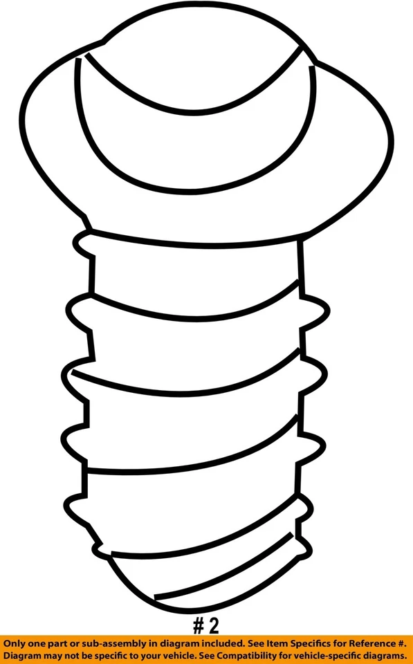 CHRYSLER OEM 99-01 Grand Cherokee componentes de para-choque - parafuso de tampa de para-choque 6503267 - Imagem 2 de 2