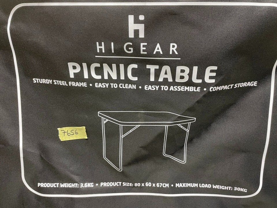 7656Gear Picnic Camping Table Food Storage Camping Walking (see