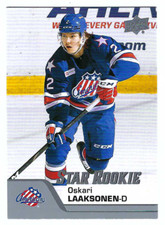 OSKARI LAAKSONEN 2020-21 UPPER DECK AHL HOCKEY STAR ROOKIE