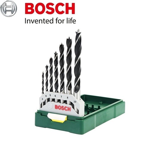Bosch Wood Drill Bit Set X-Pro Brad Point x7 Drill Bits Lip Spur Wood - Picture 12 of 14
