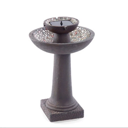 Pájaro Marrón fuentes al aire libre de hormigón