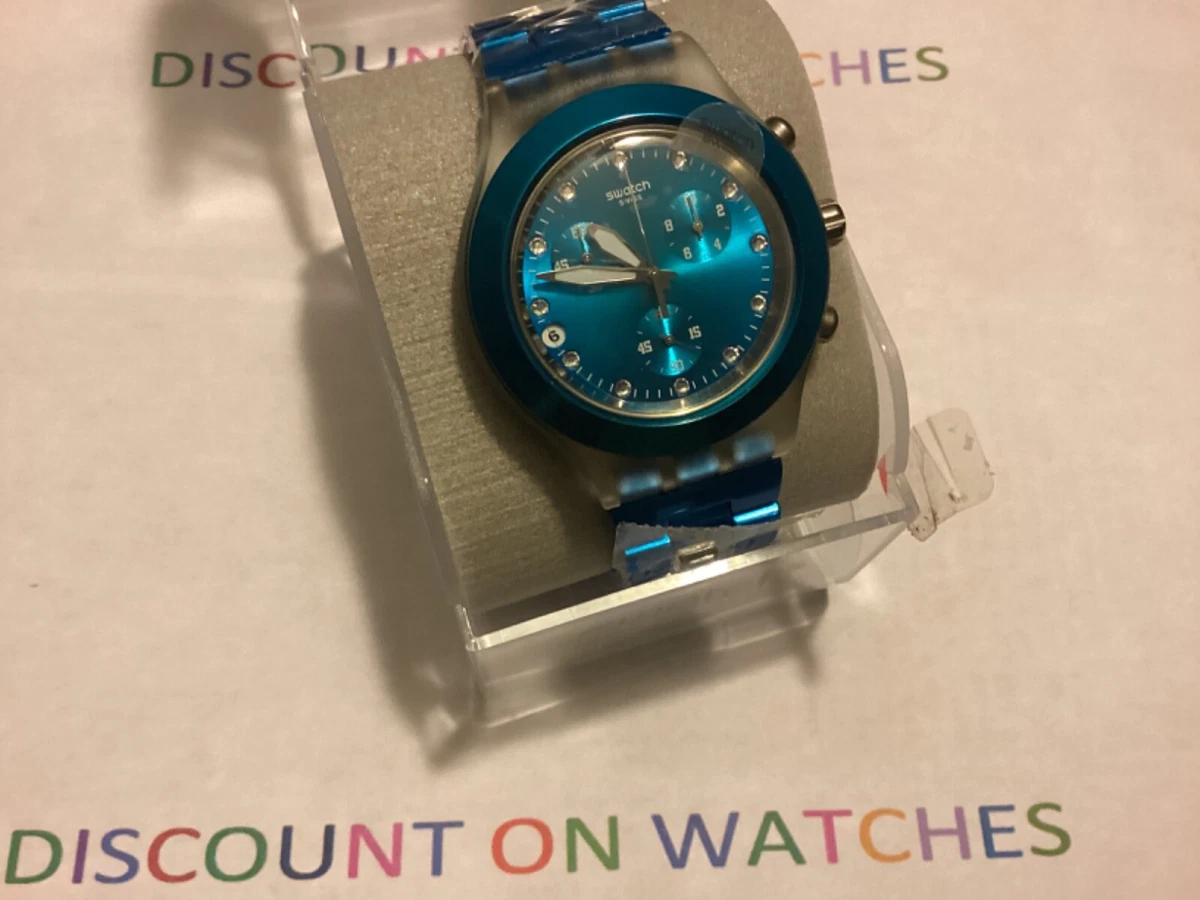 New Swatch Irony Chronograph Full Blooded Date Watch