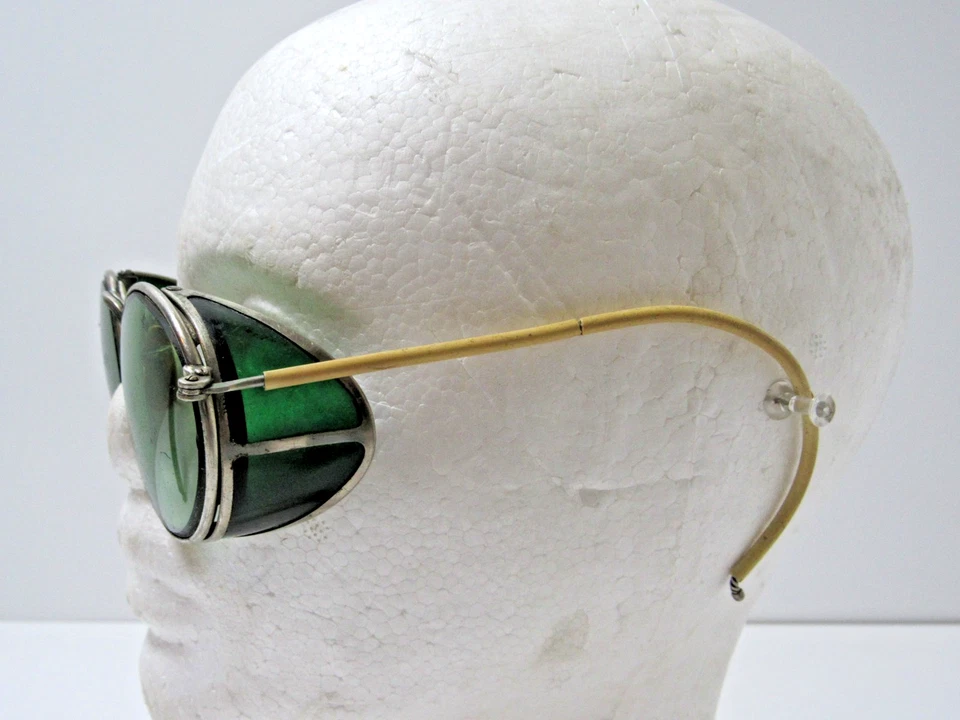 AO зеленый безопасности очки винтажный американский оптический промышленный декор 1940-х #A2 - Изображение 2 из 4