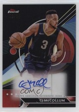 2023-24 Topps Finest Black Refractor 12/25 CJ McCollum #FA-CJM Auto 9p5
