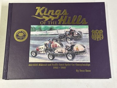 auto racing book KINGS OF THE HILLS 1945-1960 USAC AAA sprint cars Buzz Rose