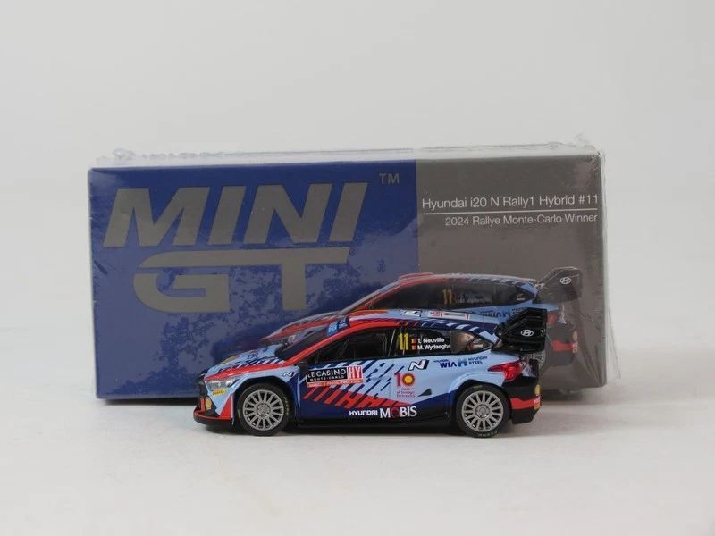 Mini Gt Hyundai i20 N Rally 1 Neuville Winner Monte Carlo 2024 1/64 MGT00871-L - Bild 2 von 4