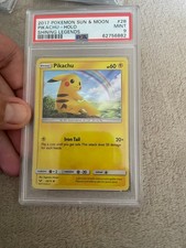 Pikachu shining legend holo 2017 sun and moon