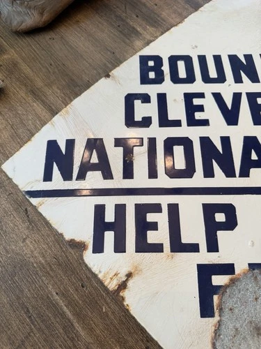 VINTAGE PORCELAIN ADVERTISING SOUTHERN CALIFORNIA AUTOMOBILE ASSOCIATION SIGN