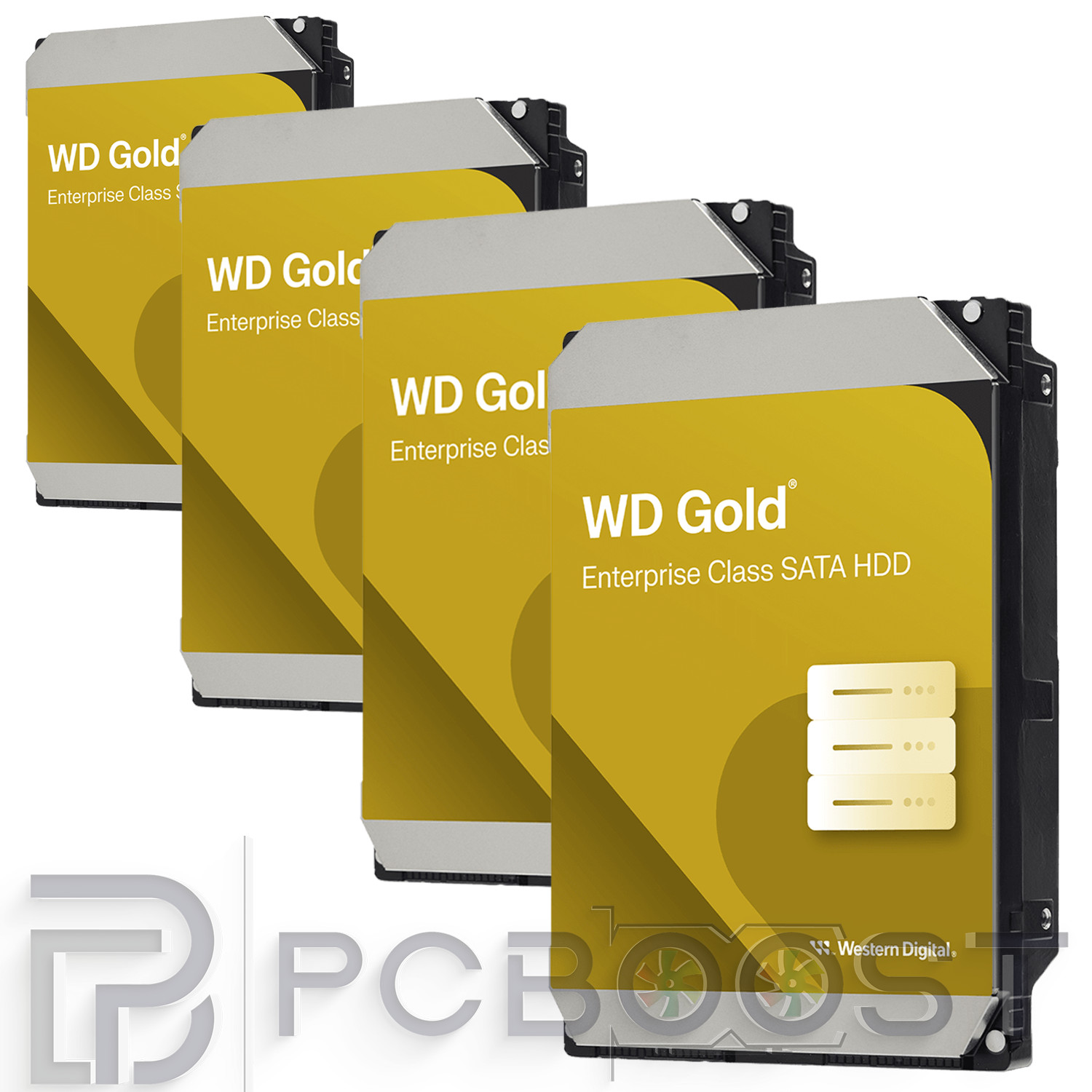 64TB (4x16TB) WD Gold Enterprise SATA HDD 3.5"" 7200 RPM, 512MB Cache, CMR Bundle