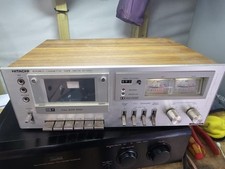 Hitachi D-220 Cassette Deck HiFi Separate Wood/Metal Japan Spares/Repairs