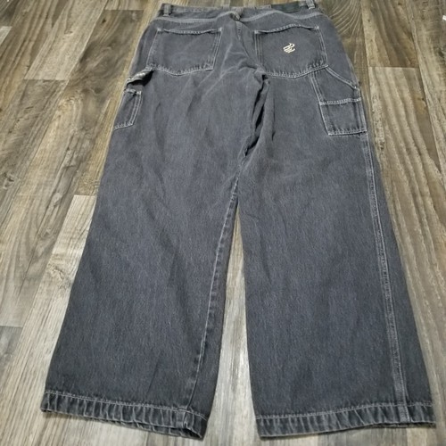 Vtg Rocawear Jeans 38x34 Baggy Carpenter Black Fade Hip Hop Skater Y2k - Picture 15 of 16