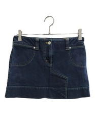 Vivienne Westwood Orb Embroidered Denim Skirt black