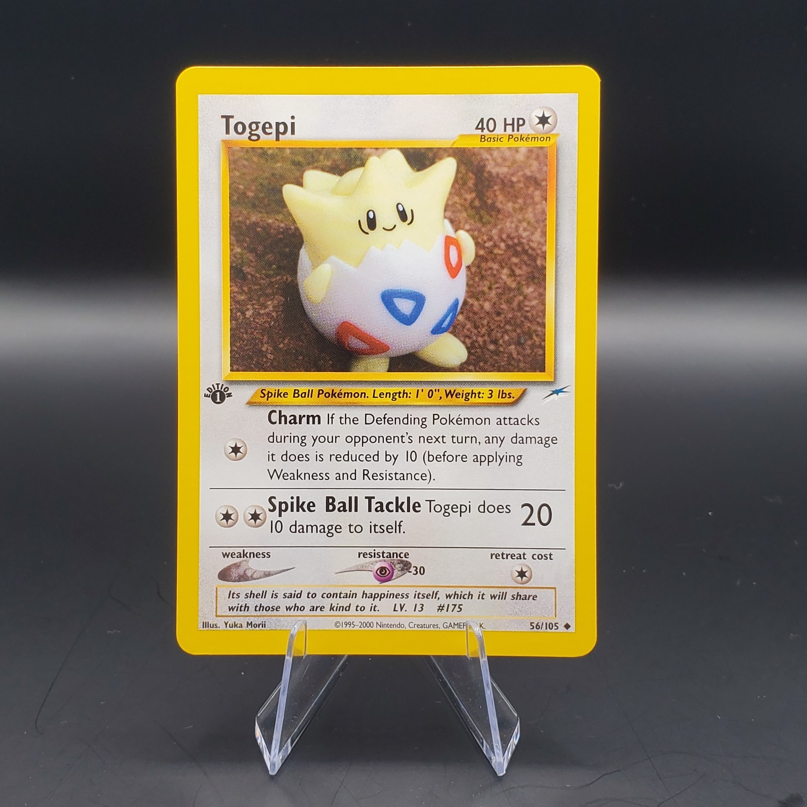 Togepi 56/105 Pokemon Neo Destiny 1st Edition NM