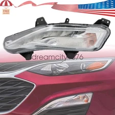 New Driver Side Front Bumper Fits 2019-2024 Chevy Malibu Daytime Running Light