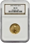 2005 American Gold Eagle 1/4 oz — photo from another recent sale
