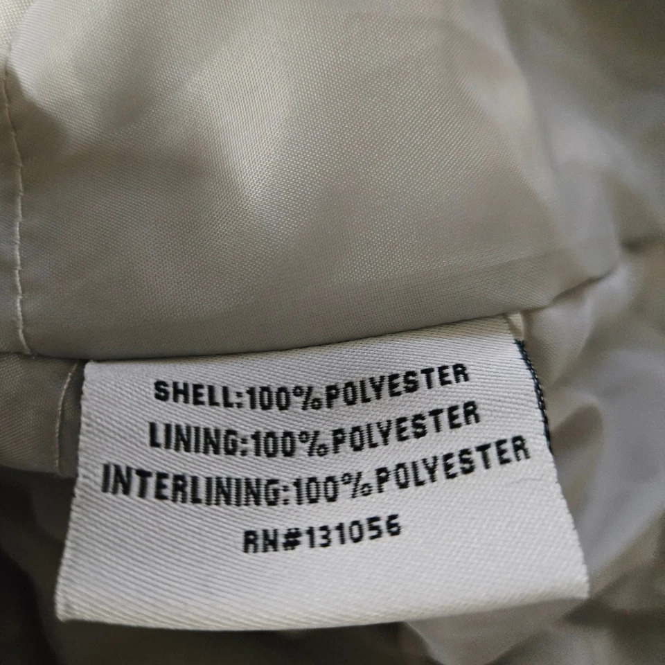 KC Collections Womens Puffer Coat Light Gray Quilted Warm Winter Size 1X - Image 4 of 4