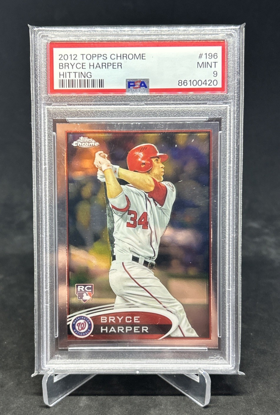2012 Topps Chrome Bryce Harper #196 PSA 9 RC Nationals