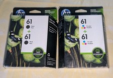 Genuine HP 61 ink 2-packs Black CZ073FN  Tri-Color Exp 2020 Sealed Box CZ074FN
