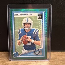 2025 Panini Optic  - Rated Rookie Riley Leonard #255 Optic Preview Green Hyper  