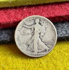 (#100703) Walking Liberty Half Dollar: 1917 S   Reverse mint mark    VG