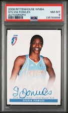 2008 Rittenhouse WNBA Sylvia Fowles Rookie Autograph PSA 8