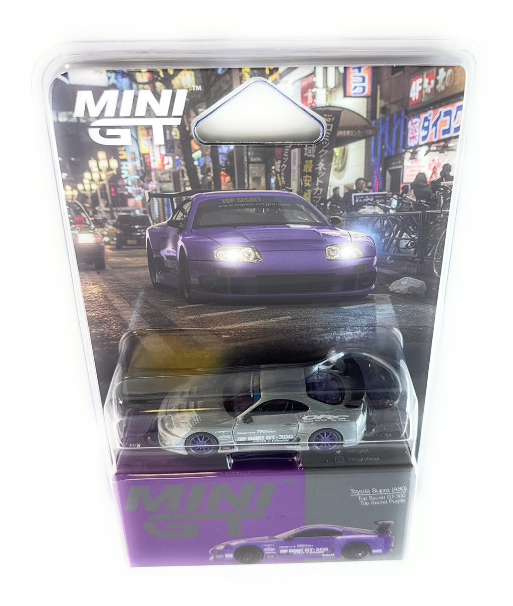 chase! Mini GT 1:64 Toyota Supra (A80) Top Secret GT-300 Top