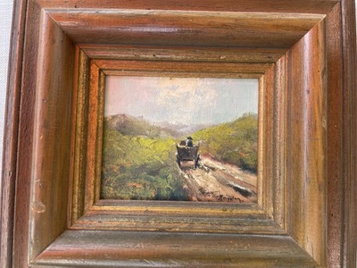 Ölgemälde "Pferdekarren" Anselm Prester, der Langeoog -Maler - Bild 1 von 4