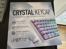 Red Dragon Crystal Clear Mechical Keyboard Keycaps Double Shot PBT Missing Pcs