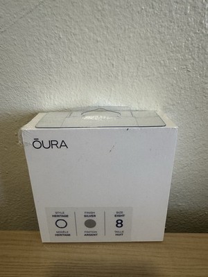 Oura Ring Gen 3 Horizon Silver US Size 8 - SEALED