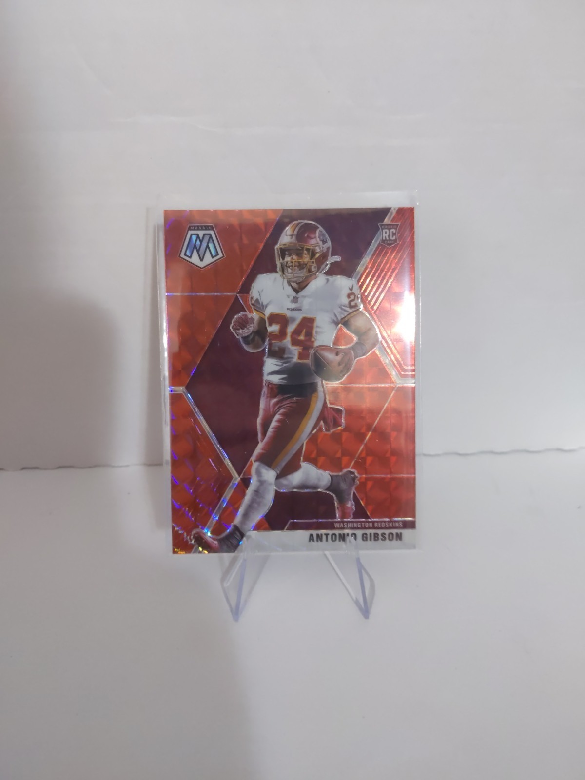 2020 Panini Mosaic - Rookies Antonio Gibson #227 Red Mosaic Prizm (RC)