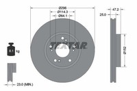 2 X Bremsscheibe Textar 92195000 FüR Honda Accord Viii