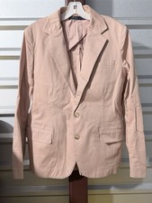 Ralph Lauren Blazer Suit Jacket Womens 12 L Pink Office Siren VTG Y2K Equestrian