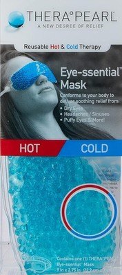 TheraPearl Eye Mask - Flexible Gel Bead Hot Cold Therapeutic Reusable Eye Mask