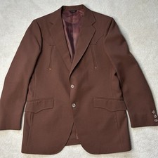 Vintage 50s 60s Lasso Western Wear Blazer Jacket Men  s 40R Cowboy Rockabilly