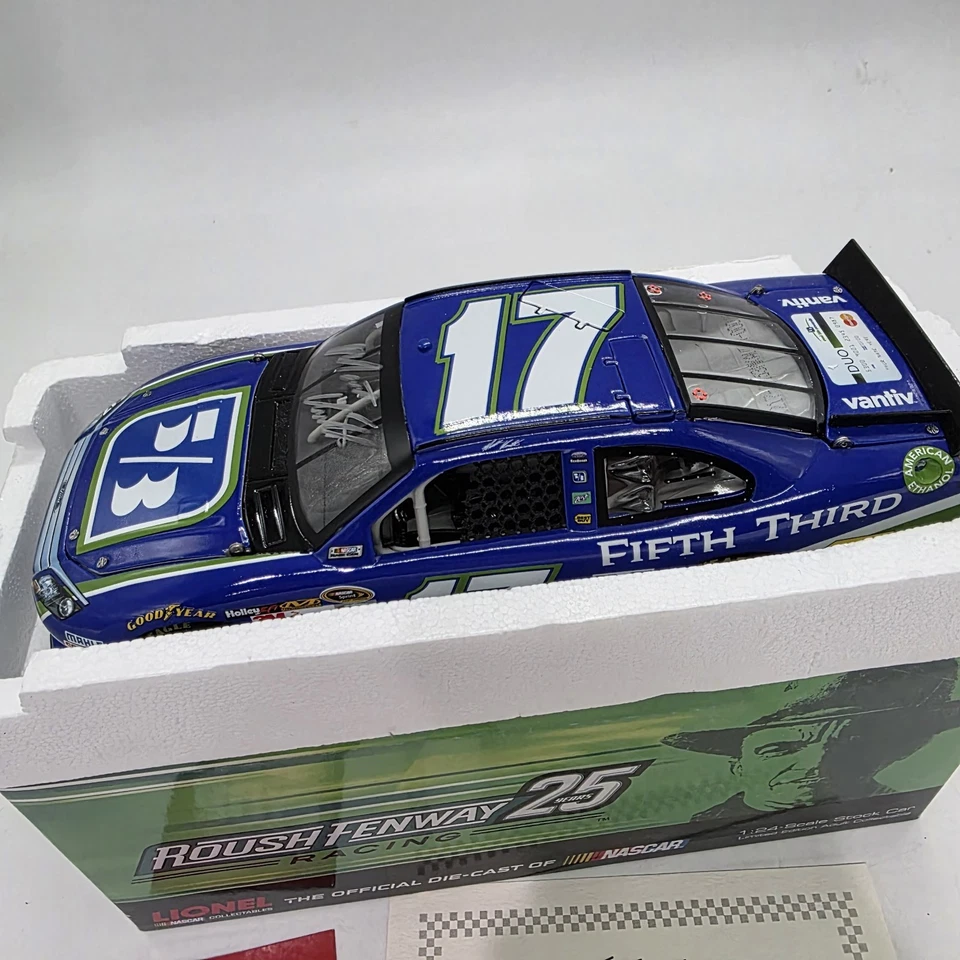 AUTOGRAPH COA 2012 Kenseth #17 5/3 Bank 1/24 Lionel Fusion Nascar Diecast 1/48 - Image 4 of 4